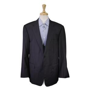Daniel Cremieux Loro Piana Super 170's Wool Charcoal Gray 2-Btn Blazer 44R